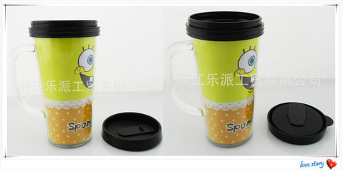 【供應(yīng)熱銷雙層塑料卡紙杯 透明色塑料杯】價(jià)格,廠家,圖片,杯子,永康市樂達(dá)五金制造廠-